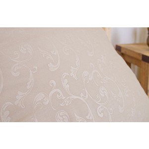 Povlečení mikrovlákno DeLuxe 140x200+70x90 Jemný ornament pískový