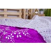 Prošívaný dekorační přehoz 240x260 Calluna fialová