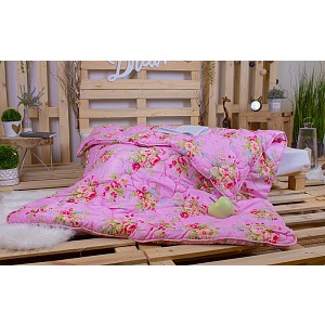 Zimní prošívaná přikrývka WINTER 140x200 Růžové kytice