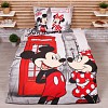 Bavlněné povlečení 140x200 70x90 Mickey & Minnie in London Telephone