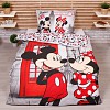 Bavlněné povlečení 140x200 70x90 Mickey & Minnie in London Telephone