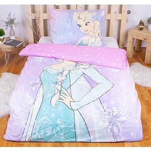 Bavlněné povlečení Frozen Elsa 140x200+70x90