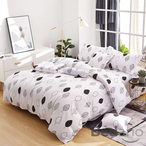 Osmidílná sada povlečení na 2 lůžka 140x200+70x90 Leaf