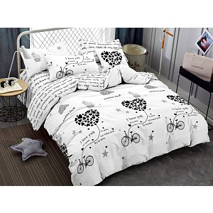 Francouské povlečení Home Fashion 220x200+2x70x90 Words of love