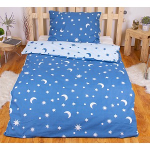 Bavlněné povlečení 140x200+70x90 Noc