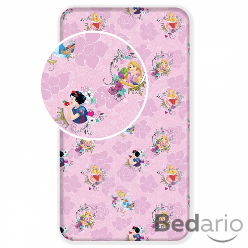 Dětské bavlněné prostěradlo 90x200 Princezny