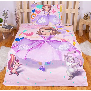 Bavlněné povlečení 140x200+70x90 Sofia Pink