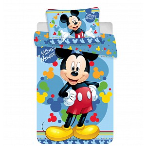 Bavlněné povlečení do postýlky 100x135+40x60 Mickey