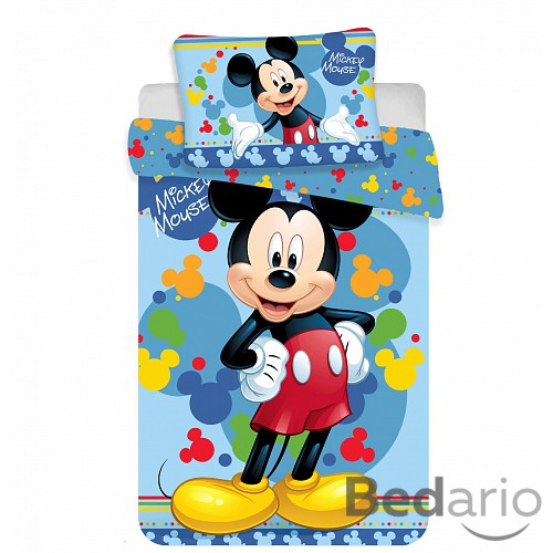Bavlněné povlečení do postýlky 100x135+40x60 Mickey