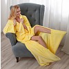 Televizní deka mikroflanel DELUXE - Žlutá