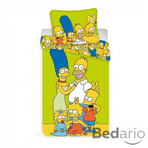 Bavlněné povlečení Simpsonovi vás zdraví 140x200+70x90