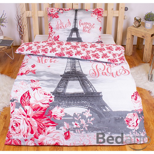 Bavlněné povlečení PARIS ROSES 140x200+70x90