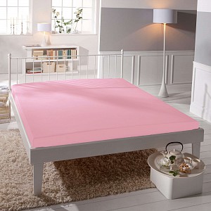 Jersey prostěradlo 220x200 Premium - Světle růžová
