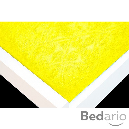 Žakárové prostěradlo 160x200 Premium - Citrónová
