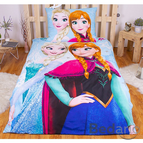 Dětské povlečení z mikrovlákna Frozen light blue 140x200+70x90