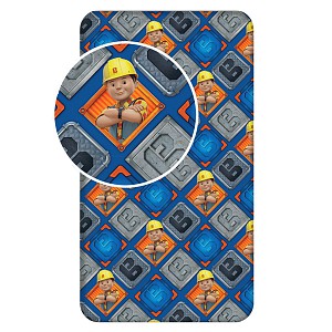 Dětské bavlněné prostěradlo 90x200 Bořek stavitel