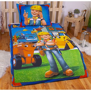 Bavlněné povlečení Bořek stavitel 140x200+70x90