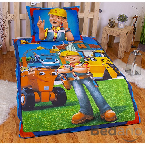 Bavlněné povlečení Bořek stavitel 140x200+70x90