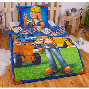 Bavlněné povlečení Bořek stavitel 140x200+70x90