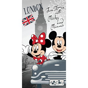 Osuška 70x140 - Mickey & Minnie London Love