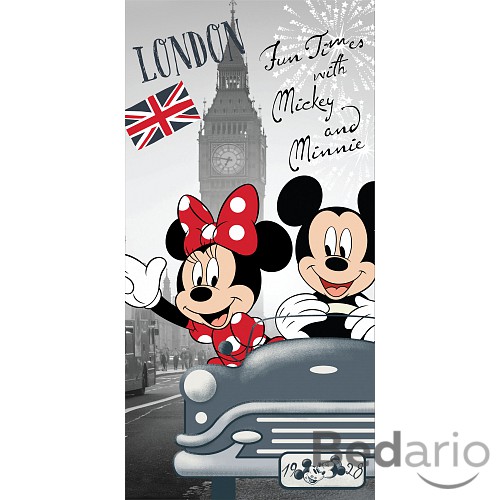 Osuška 70x140 - Mickey & Minnie London Love
