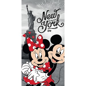 Osuška 70x140 - Mickey & Minnie v NY