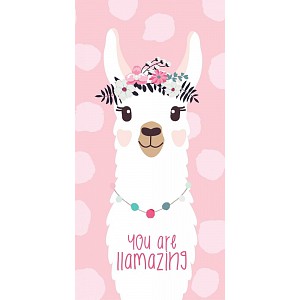 Osuška 70x140 - Lama Pink
