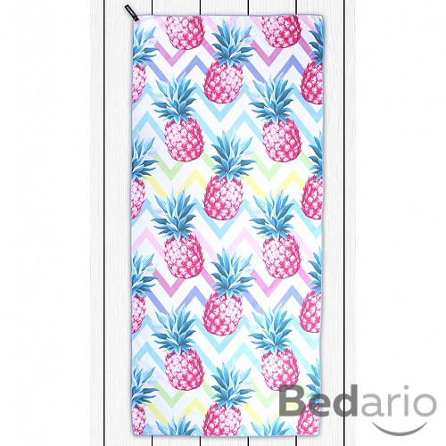 Rychloschnoucí plážová osuška BEACH 80x180 - Pineapple