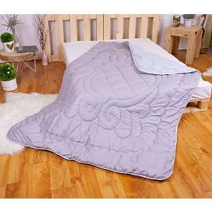 Prošívaná přikrývka ECONOMY Světle/tmavě šedá 140x200