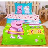 Bavlněné povlečení 140x200+70x90 Peppa a Zuzka