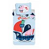 Bavlněné povlečení 140x200+70x90 Piráti Peppa a Tom