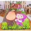 Bavlněné povlečení 140x200+70x90 Máša a Medvěd Forest
