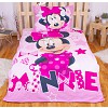 Bavlněné povlečení 140x200+70x90 Minnie pink ve tmě svítí
