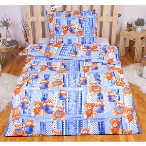 Bavlněné povlečení 140x200+70x90 MEDVÍDCI