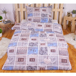 Krepové povlečení DELUXE 140x200+70x90 HISTORY