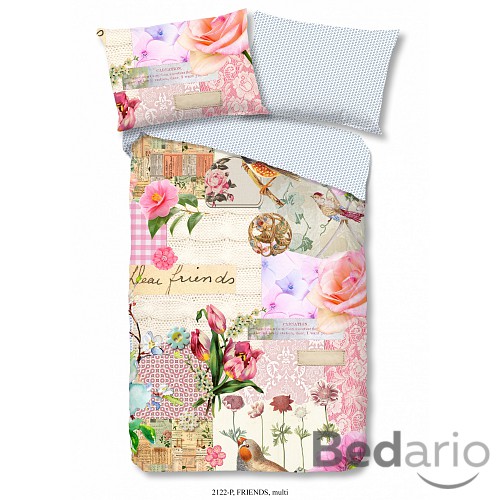 Bavlněné povlečení Good morning 140x200+70x90 Friends