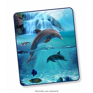 Deka / Pléd HIP DeLuxe 130x160 Dolphin