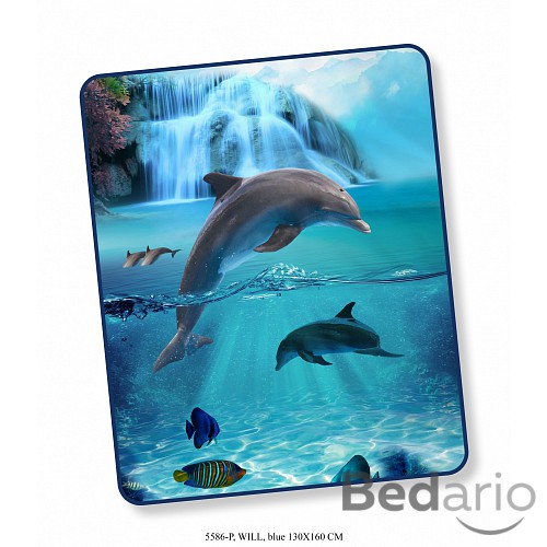 Deka / Pléd HIP DeLuxe 130x160 Dolphin
