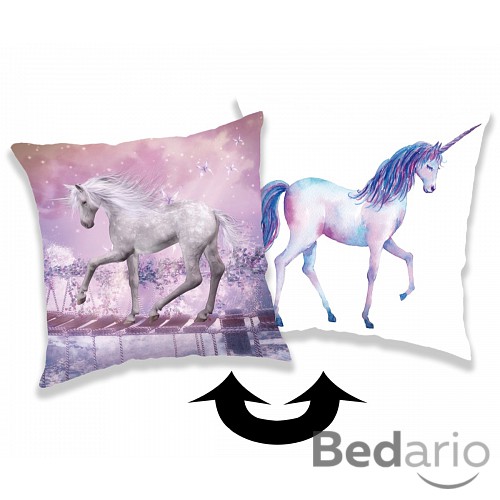 Polštářek s flitry 40x40 Unicorn