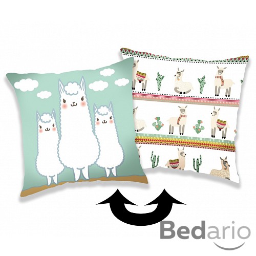 Polštářek s flitry 40x40 Lama II