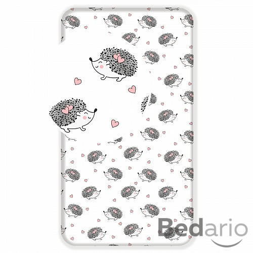 Bavlněné prostěradlo 90x200 Ježek