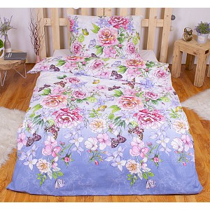 Perkálové povlečení 220x200+2x70x90 Rajská zahrada