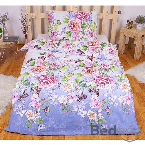 Perkálové povlečení 220x200+2x70x90 Rajská zahrada