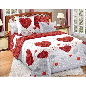 Francouzské bavlněné povlečení 220x200+2x70x90 Věčná láska