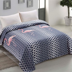 Prošívaný dekorační přehoz 170x210 Flamingo Grey