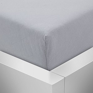 Jersey prostěradlo 220x200 Premium - Světle šedá