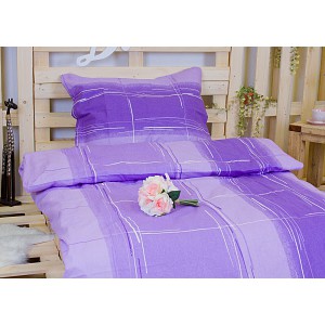 Krepové povlečení 140x200+70x90 Fialová symfonie
