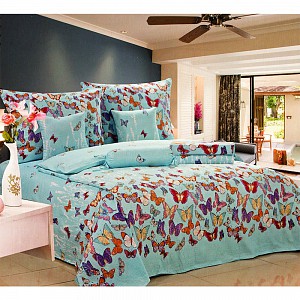 8dílné povlečení Krep Exclusive na 2 lůžka 140x200 70x90 Velký set 12