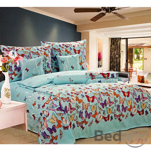 8dílné povlečení Krep Exclusive na 2 lůžka 140x200 70x90 Velký set 12