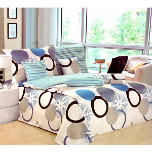 Velká sada bavlněného povlečení na 2 lůžka 140x200 70x90 Vzor 8